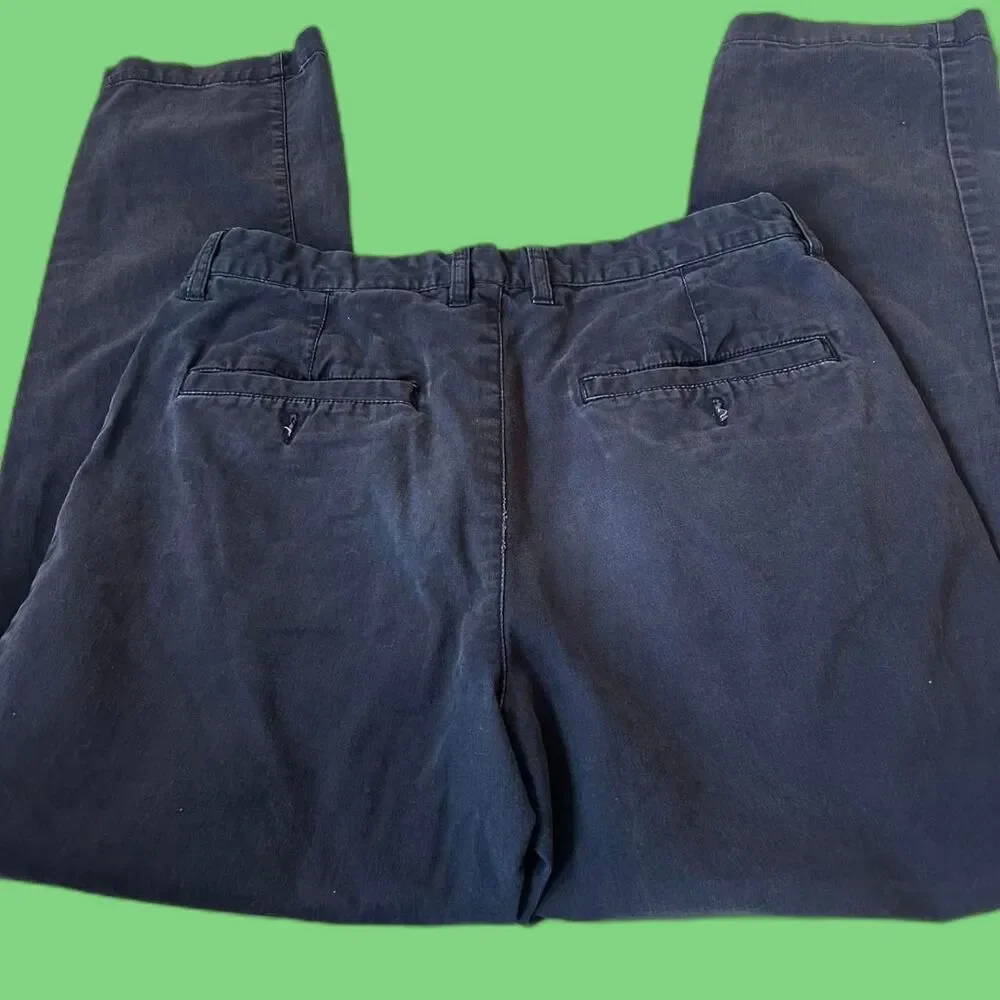 H&M Charcoal Regular Fit Stretch Black pants